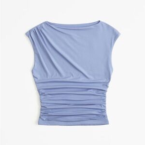Abercrombie draped slashed top